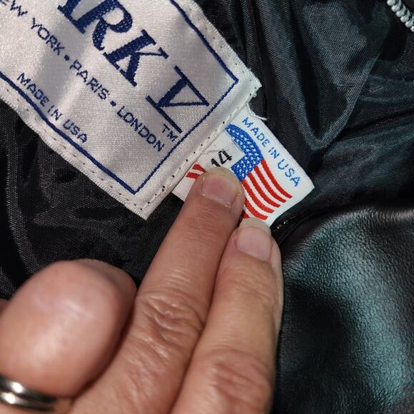 PARK V EUC WOMEN'S SIZE 14 VINTAGE MOTORCYCLE FRINGE BIKER JACKET COAT - Picture 9 of 12